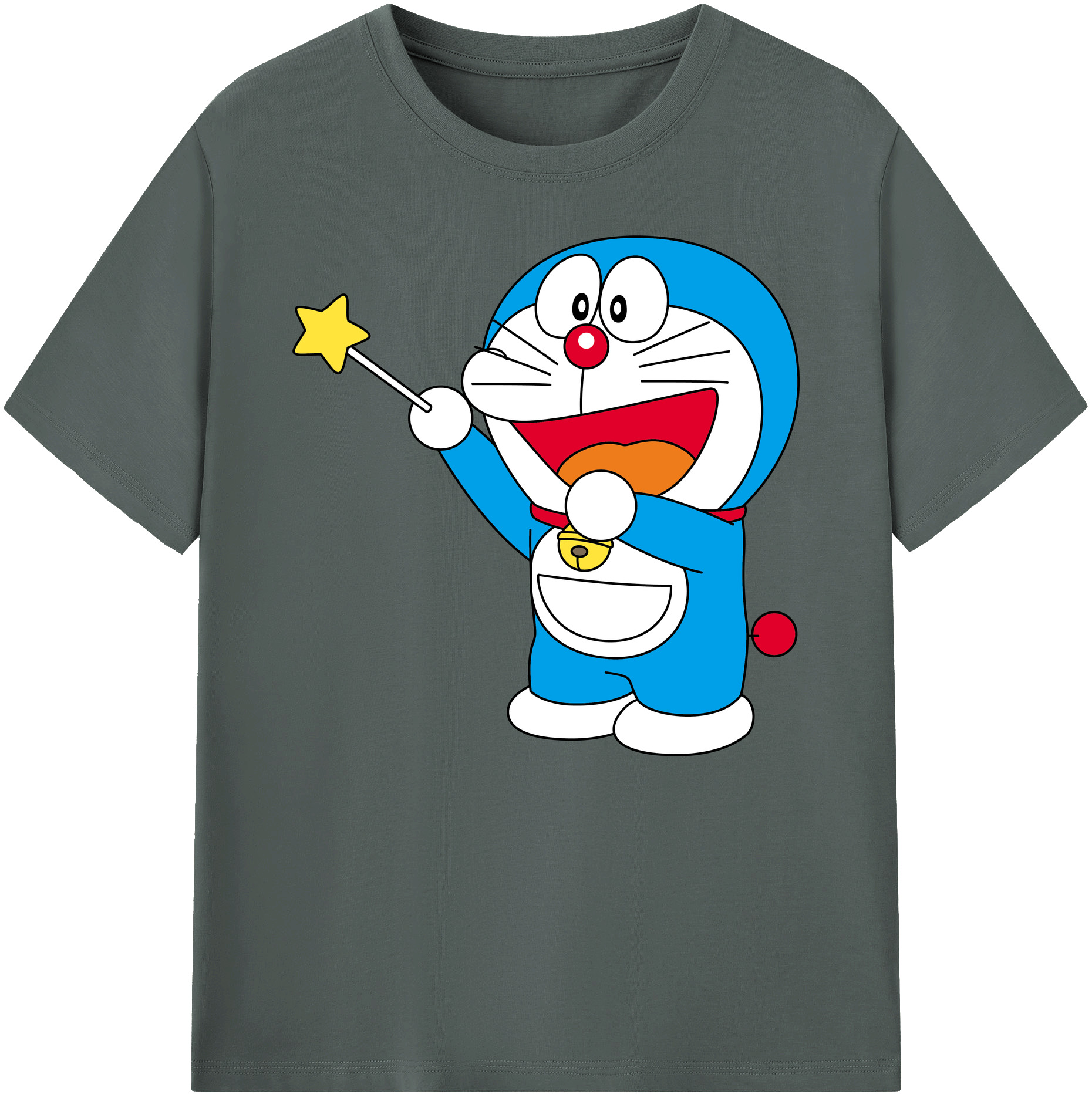 （画像用） ドラえもん Doraemon 綿100％ メンズ半袖Tシャツ｜肌触りやわらか＆通気性